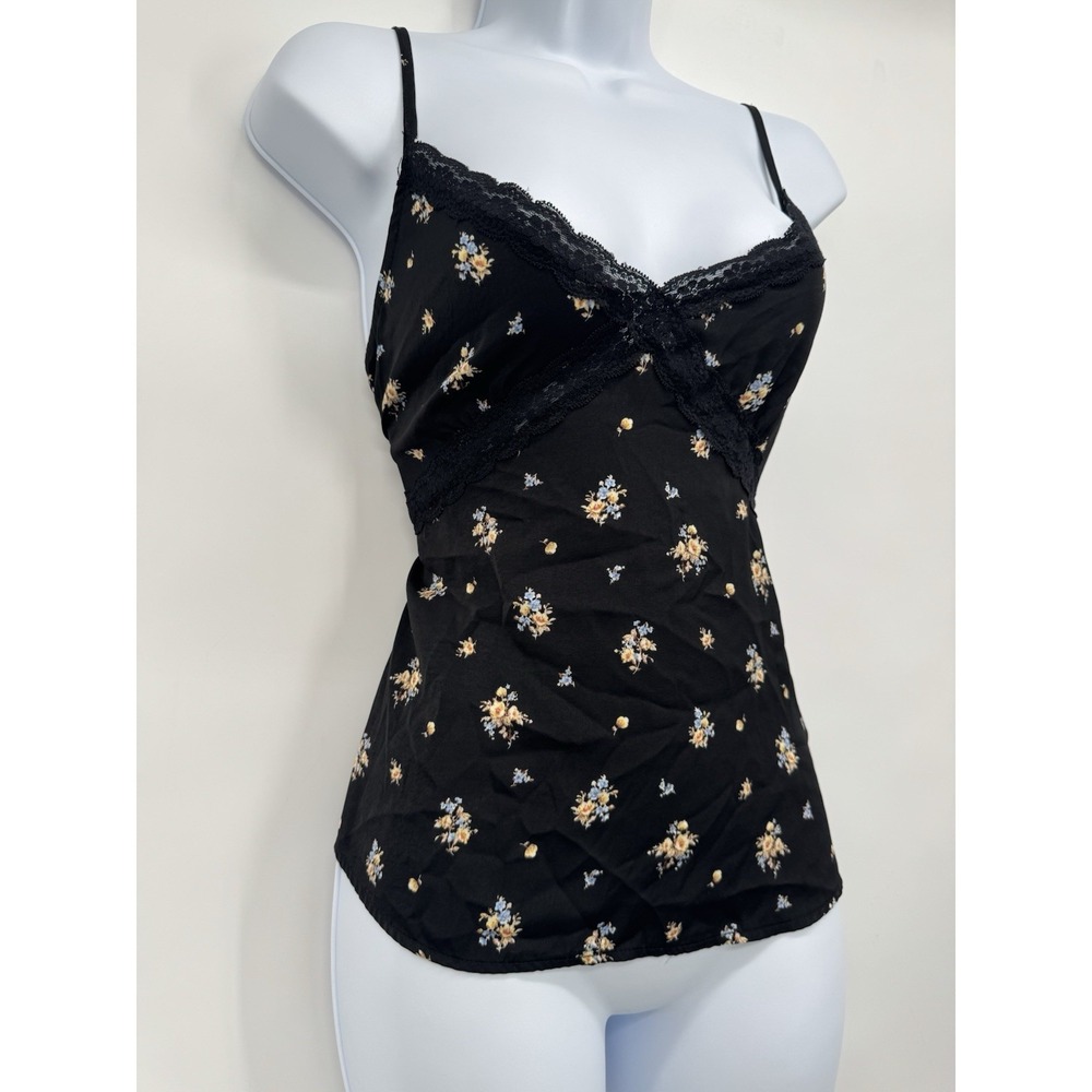 Forever 21 Floral Open Back Cami Tank Whimsigoth Fairy grunge‎ Y2K Lace Babydoll